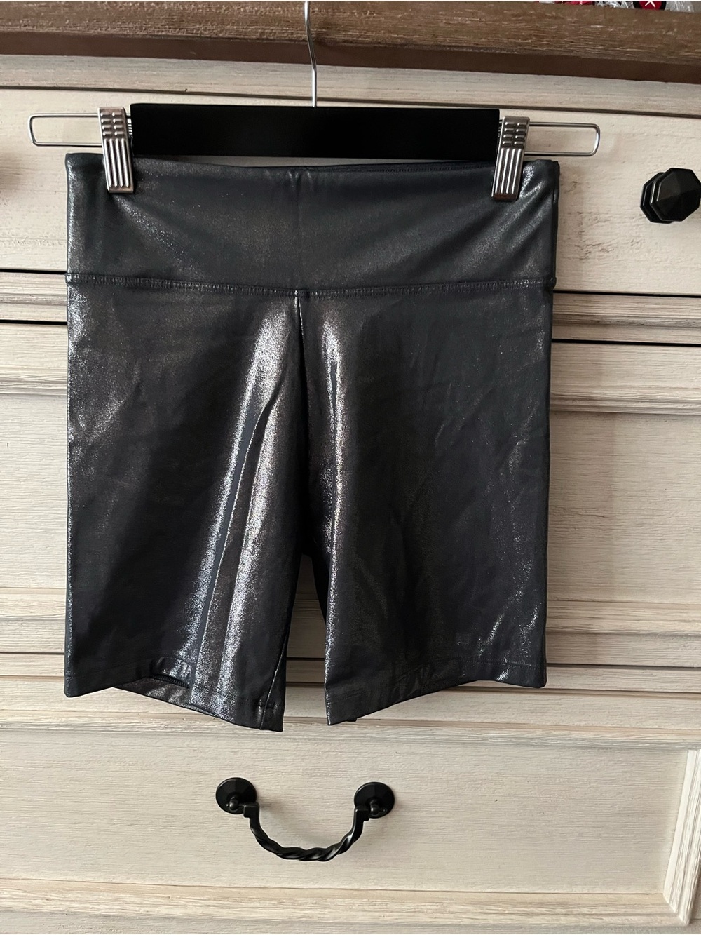 High-Rise Silver Women’s Bike Shorts